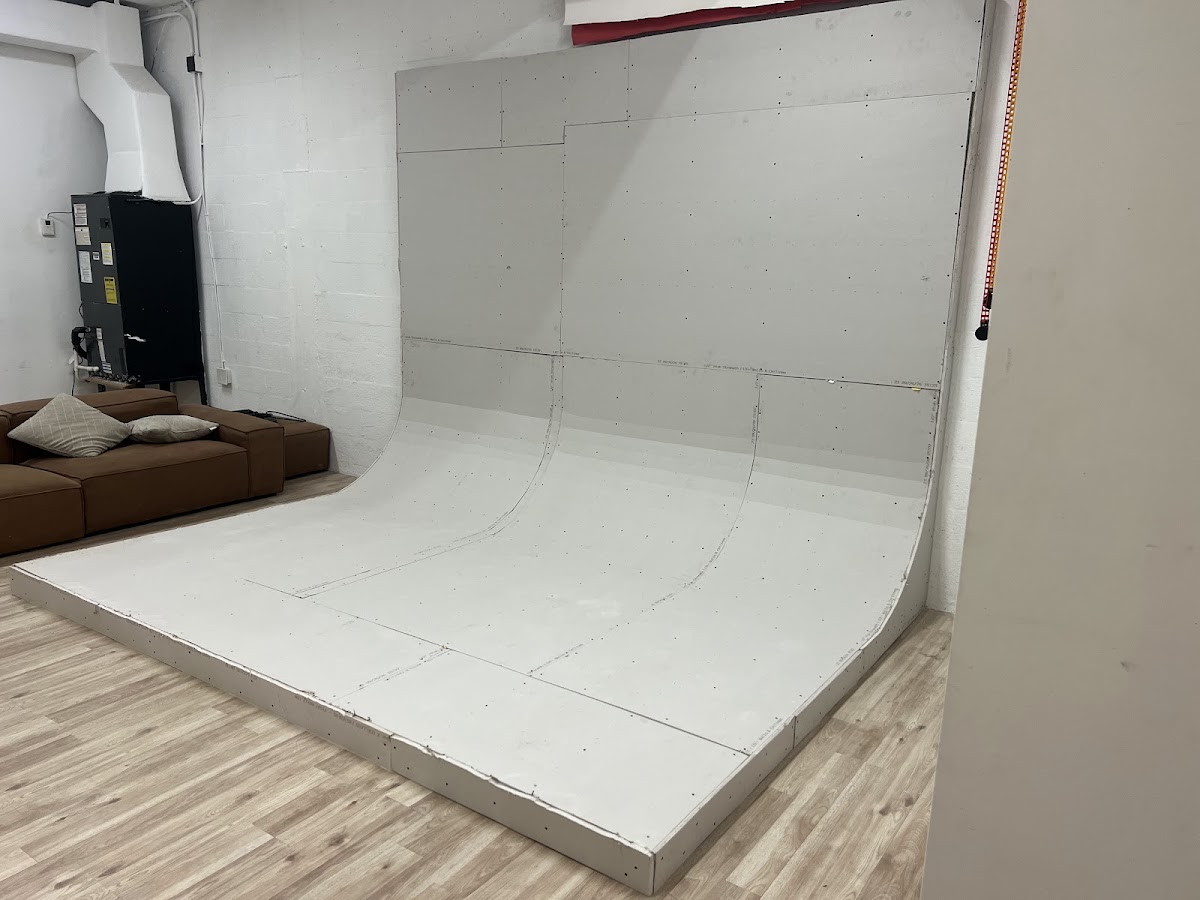 Custom built indoor structure with drywall finishing