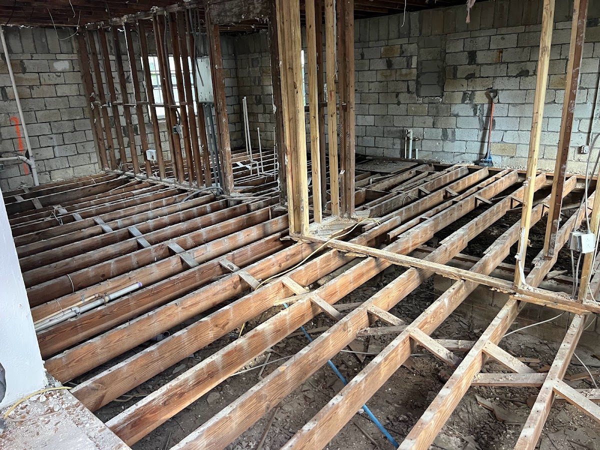 Full interior demolition and renovation in progress